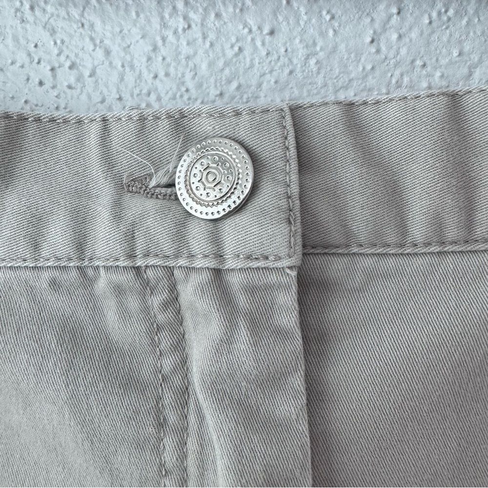 Hearts of Palm Tan Cream Capris Elastic Waist Cotton Pants SZ 14P - Picture 5 of 15